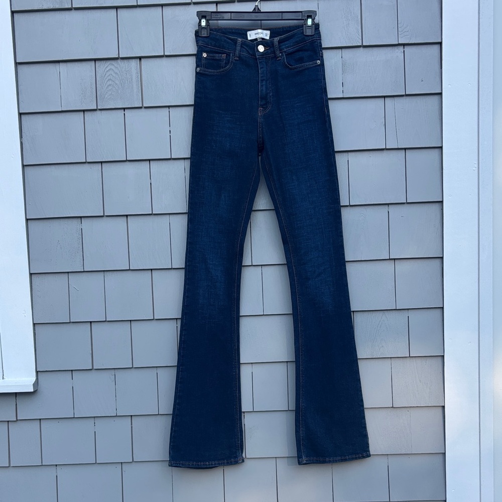 Mango Dark Blue Flare Jeans